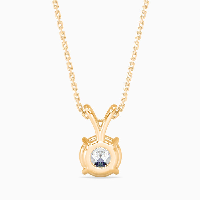 0.5 CT Celestial Solitaire Lab-Grown Diamond Pendant without Chain