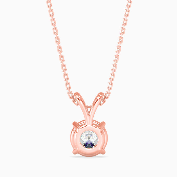 0.5 CT Celestial Solitaire Lab-Grown Diamond Pendant without Chain