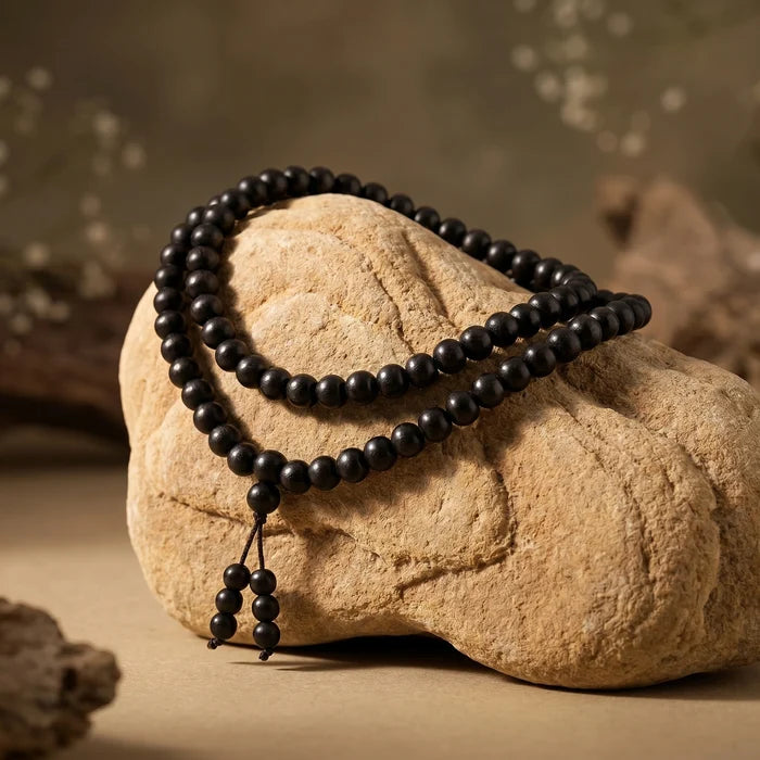 3 in 1 Karungali Stretchable Mala 108 Beads