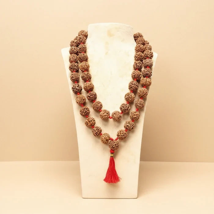 5 Mukhi Nepali Rudraksha Mala – 54+1 Beads