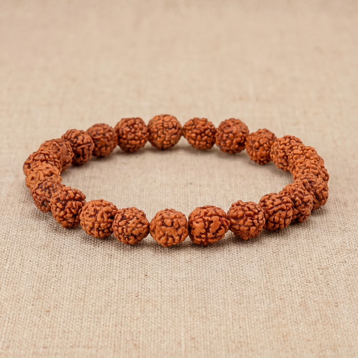 5 Mukhi Rudraksha Bracelet and Bead for Peace and Balance combo - view 2