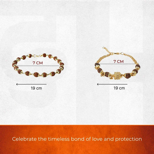 5 Mukhi Rudraksha Bracelet Combo