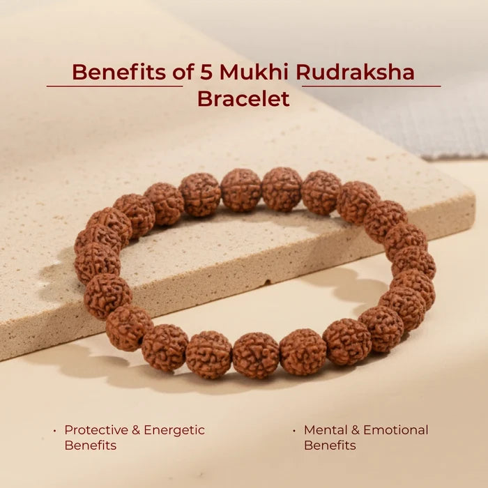 5 Mukhi Rudraksha Bracelet