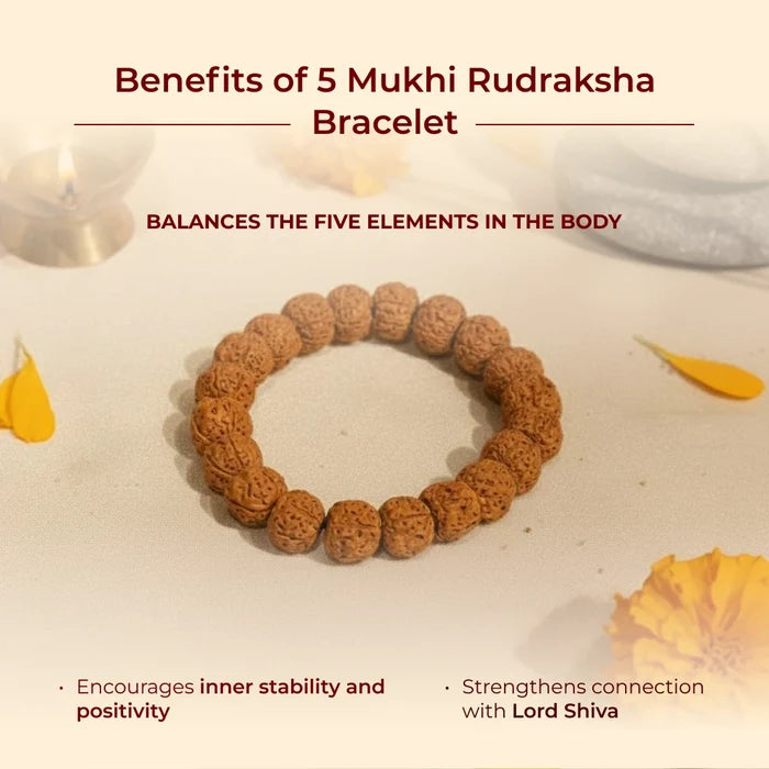 5 Mukhi Rudraksha Bracelet - view 5