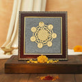 7 Chakra Raw Pyrite Frame for Energy Balance & Wealth Flow