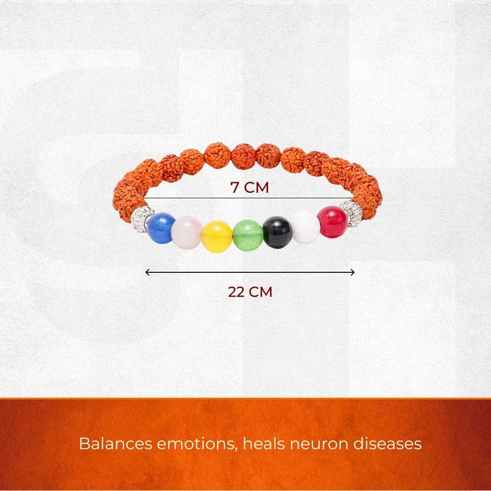 7 Chakra Rudraksha Bracelet - view 2
