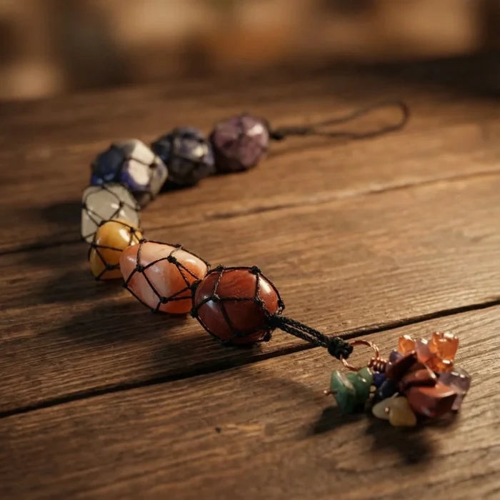 7 Chakra Stone Hanging for Home, Office & Car - view 4