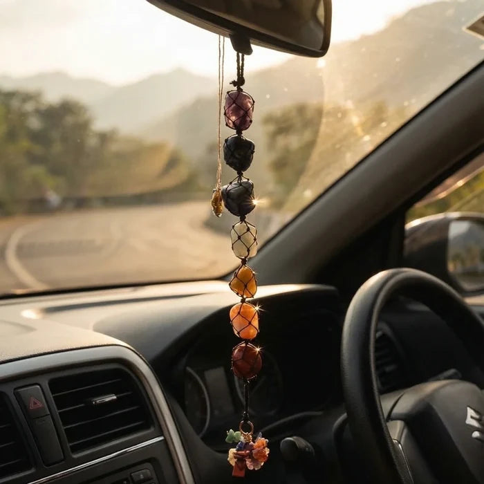 7 Chakra Stone Hanging for Home, Office & Car - view 5