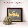 7 Horses raw pyrite frame paired with 7 Mukhi Nepali rudraksha – Dhan Yog combo