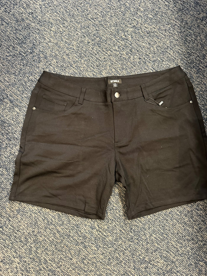 Black Knit Shorts
