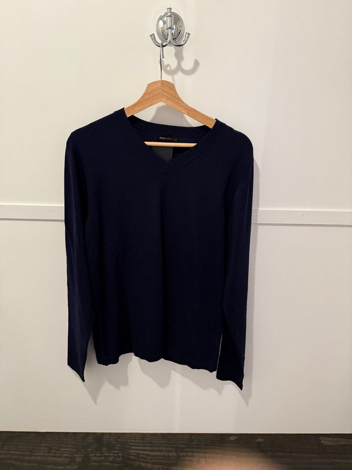 Navy Silk Knit