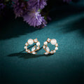 A Wreath of Joy Stud Rose Gold Plated Earrings