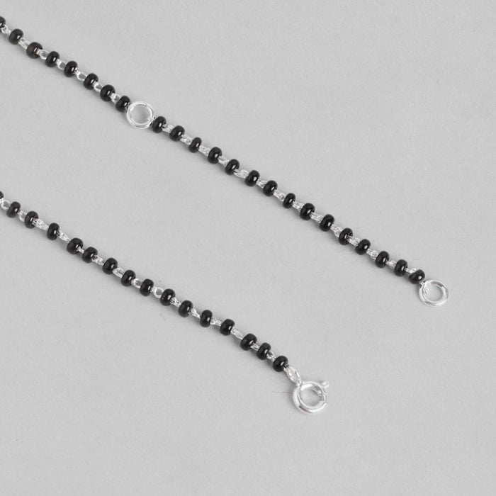Abstract Radiance Rhodium-Plated CZ 925 Sterling Silver Mangalsutra