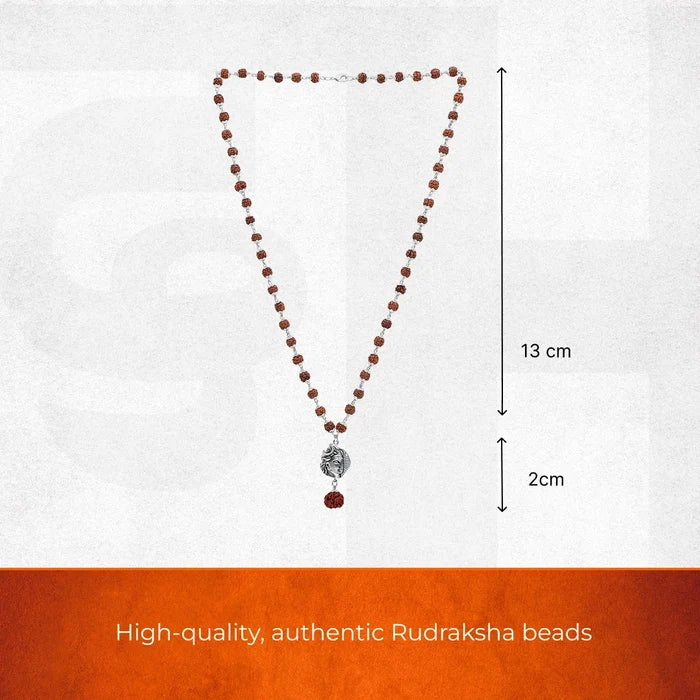 Adiyogi Rudraksha Pendant in Silver Finish - view 3