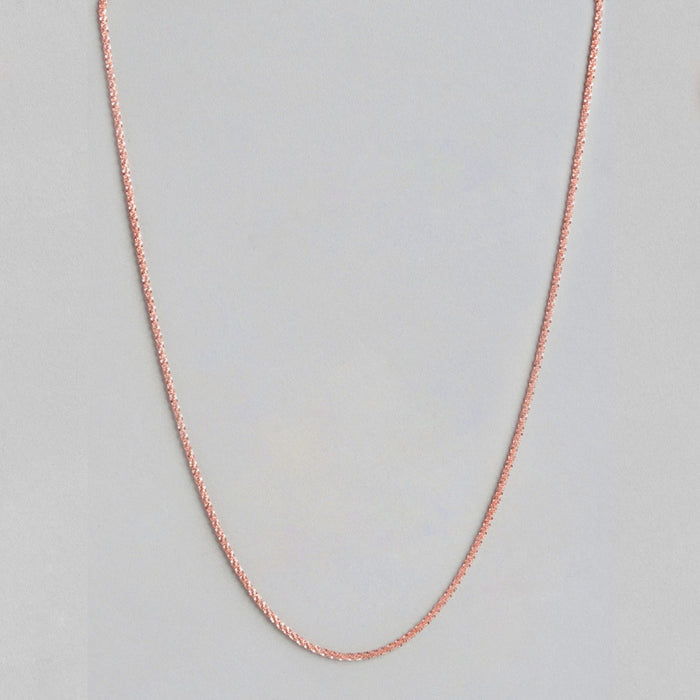 Adorable Rose Gold Plated 925 Sterling Silver Chain