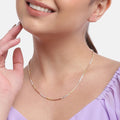 Adorable Triple Tone 925 Silver Chain