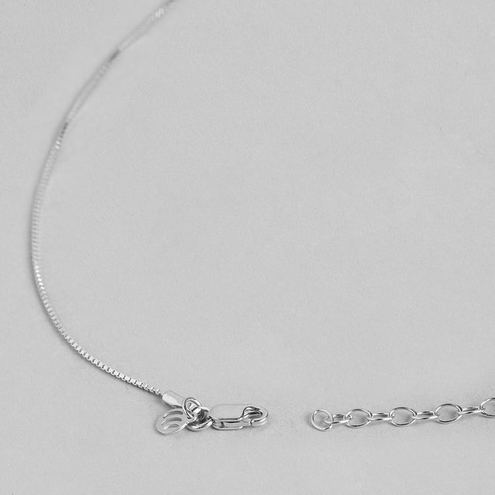 Alexis Halo Rhodium Plated 925 Sterling Silver Necklace