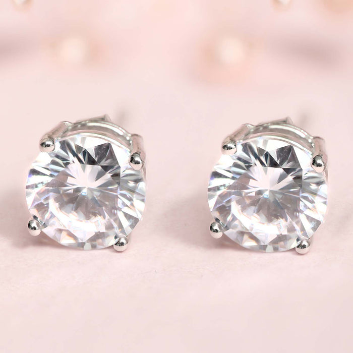 Alexis Solitaire 925 Silver Earrings Gift Hamper