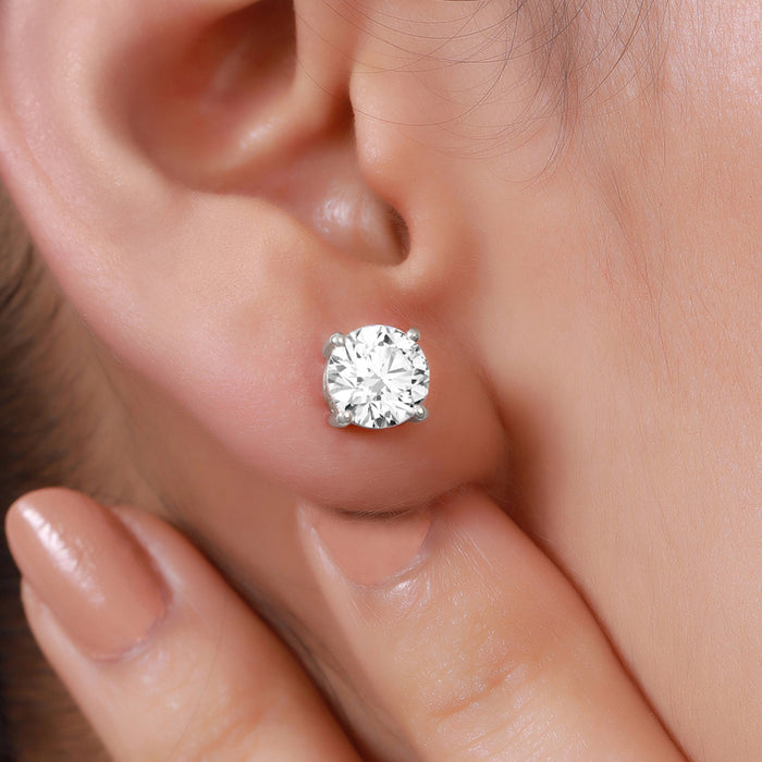 Alexis Solitaire 925 Silver Earrings Gift Hamper