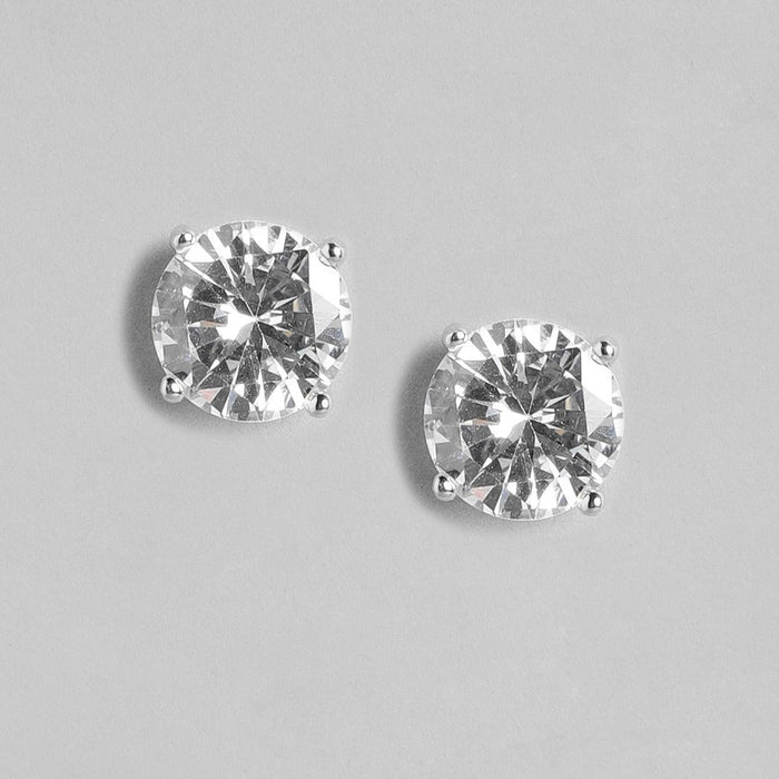 Alexis Solitaire 925 Silver Earrings Gift Hamper