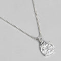 Alexis Solitaire 925 Silver Necklace with Chain
