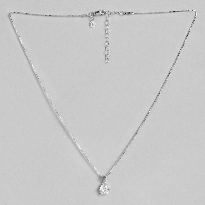 Alexis Solitaire 925 Silver Necklace