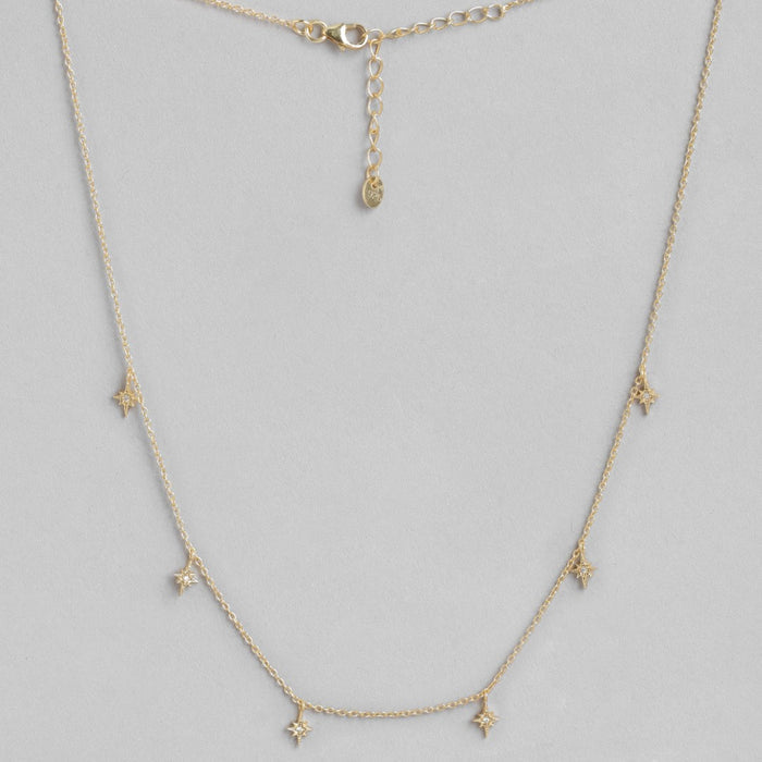 All Star Gold Plating 925 Sterling Silver Necklace with Chain