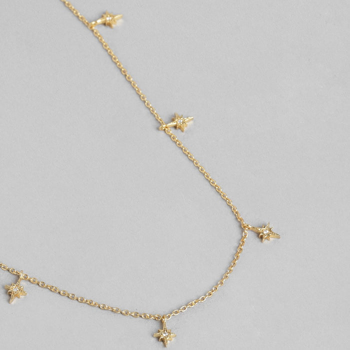 All Star Gold Plating 925 Sterling Silver Necklace with Chain