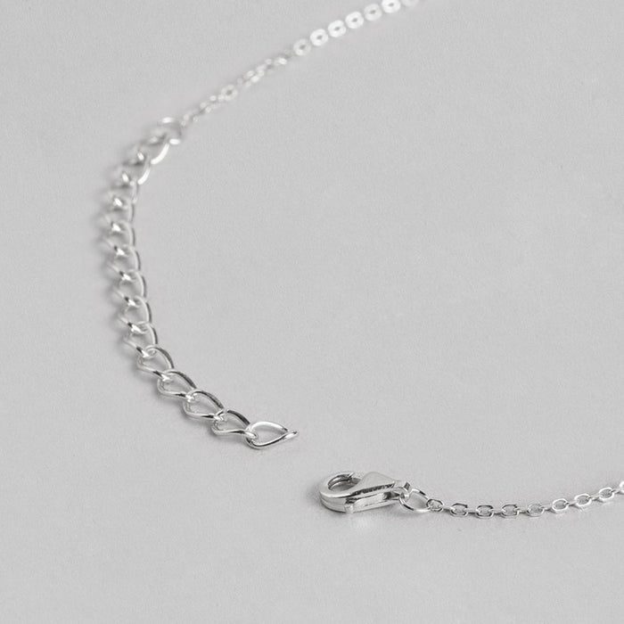 Alora Drop  925 Sterling Silver CZ Necklace