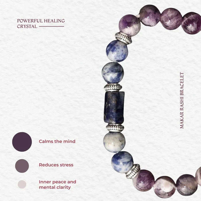 Amethyst Bracelet (Makar Rashi) Capricorn - view 4