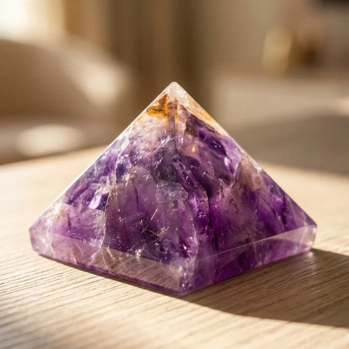 Amethyst Crystal Pyramid - view 3
