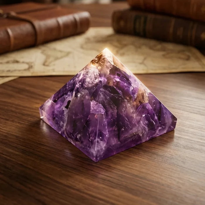 Amethyst Crystal Pyramid - view 4