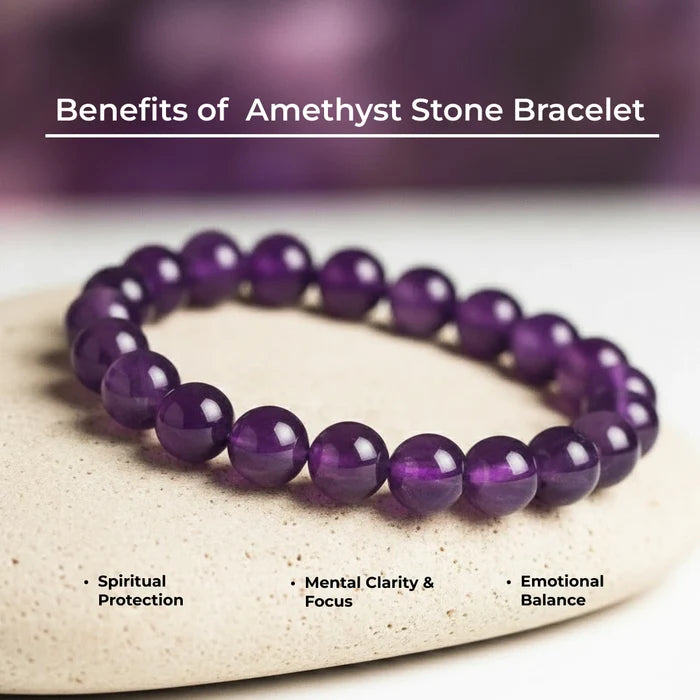 Amethyst Stone Bracelet - view 5