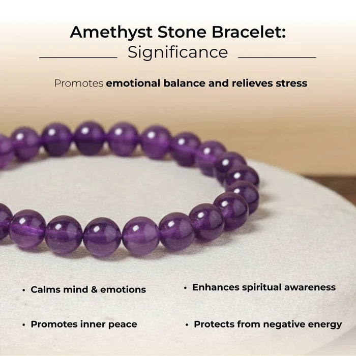Amethyst Stone Bracelet - view 6