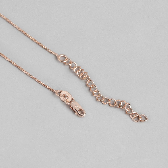 Angelic Rose Gold-Plated 925 Sterling Silver Angel Wings Pendant with Chain