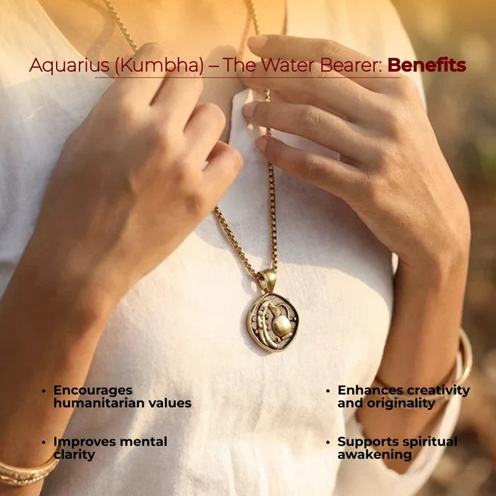 Aquarius (Kumbh) Rashi Pendant