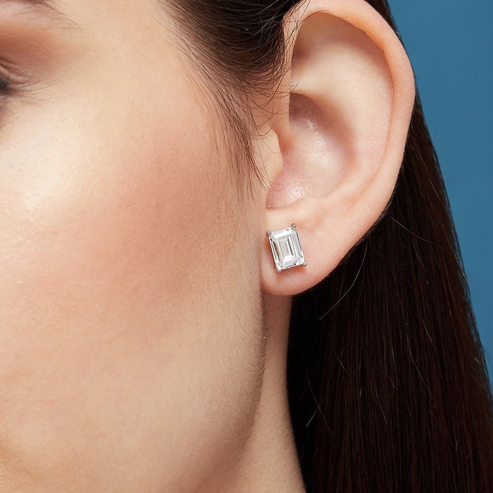 Baguette 925 Silver Studs