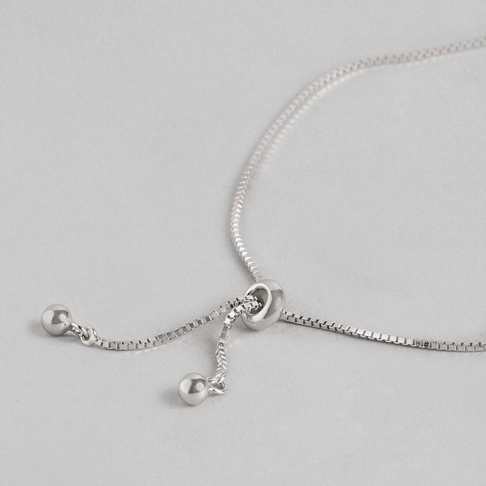 Bamboo Look 925 Silver Bracelet