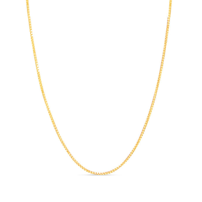 Bare Elegance Gold Plated 925 Silver Box Chain Waist Chain (Sliding)