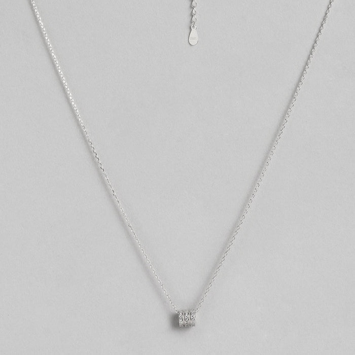 Barrel CZ 925 Sterling Silver Necklace