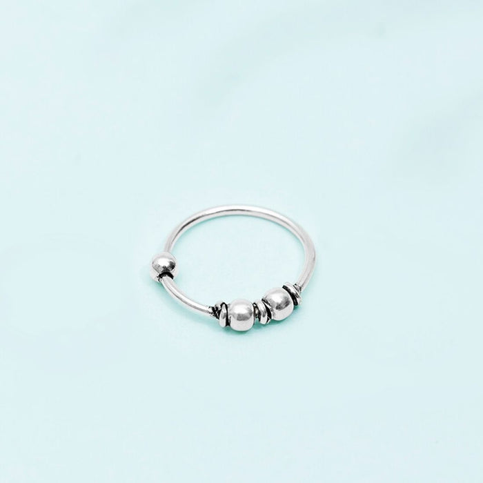 Beaded 925 Silver Nose Pin