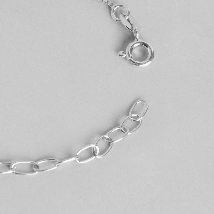 Beaded Black Love 925 Sterling Silver Bracelet
