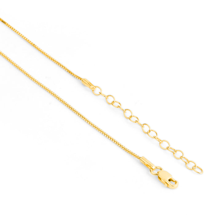 Beaded Gold Plated 925 Sterling Silver Necklace