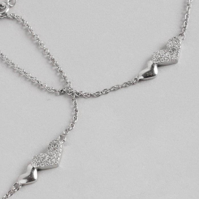 Beating Heart 925 Sterling Silver Combo Bracelet