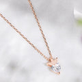 Beloved Rose-Gold Plated 925 Sterling Silver CZ Necklace