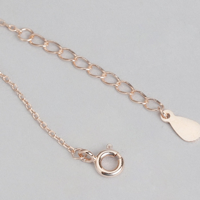Beloved Rose-Gold Plated 925 Sterling Silver CZ Necklace