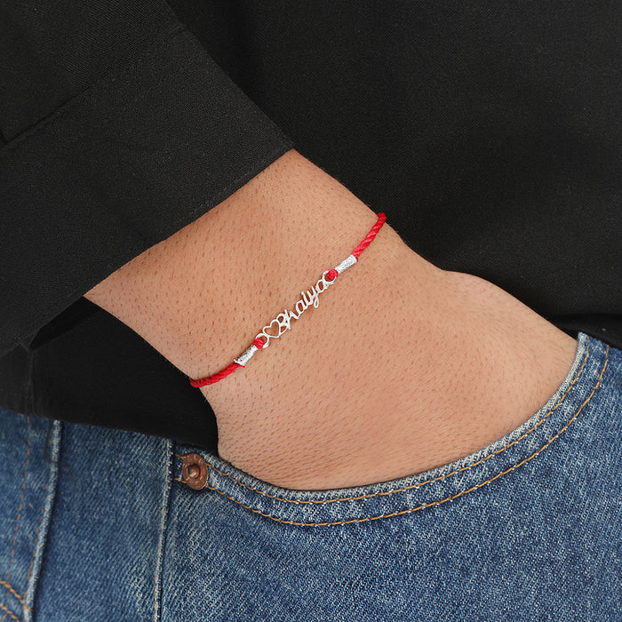 Bhaiya & Bhabhi Rhodium Plated 925 Sterling Silver Thread Rakhi Combo