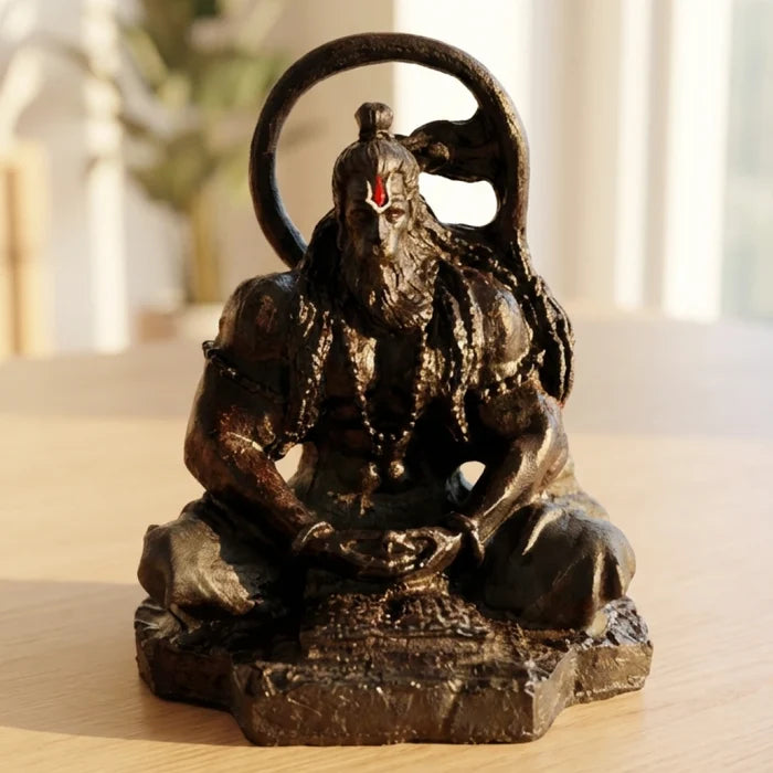 Black Hanuman Ji Idol with Tilak - Perfect for Car & Office Desks - view 2