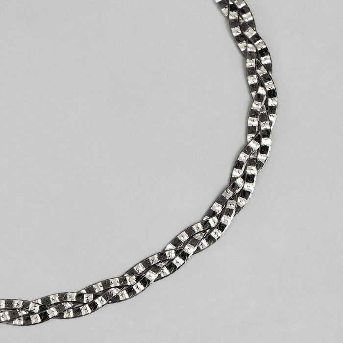 Black Tangled 925 Sterling Silver Anklet