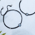 Black Thread with Evil Eye 925 Silver Anklet